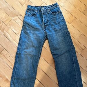 levi ribcage straight jeans